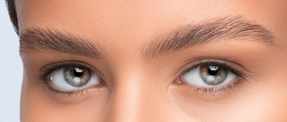 The make-up artist does Long-lasting styling of the eyebrows and will color the eyebrows. Eyebrow...