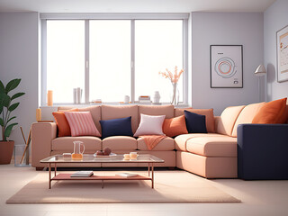 Modern comfortable living room