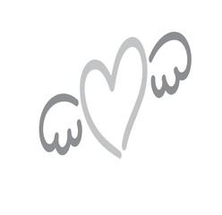 Heart icon illustration isolated vector sign symbol