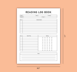 Reading Kdp log book