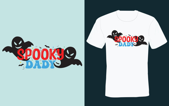 Halloween dady t shirt design 2023