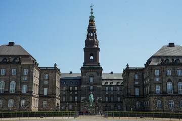 Schloss Amalienborg in Kopenhagen in Dänemark
