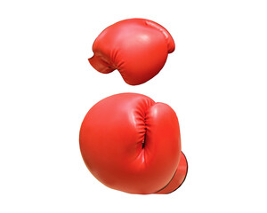 boxing gloves isolated on white background. This has clipping path.
