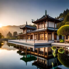 Fototapeta premium pavilion in the park