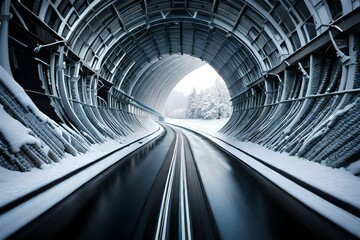 tunnel on the mountains