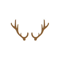 Hand drawn Deer antler illustration design vector