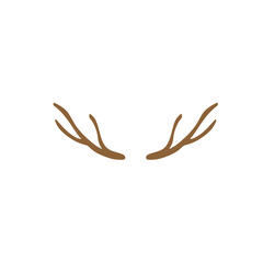 Hand drawn Deer antler illustration design vector