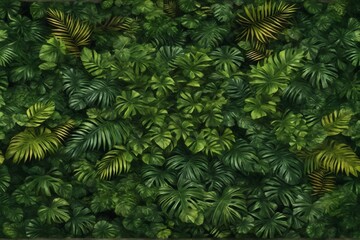 Fototapeta na wymiar Tropical Leaves Background, Exotic Leaves Background, Tropical Leaves Wallpaper, jungle Leaves Background, Leaves Background, AI Generative