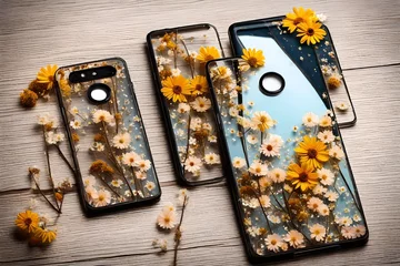 Papier peint Portugal carreaux de céramique floral pattern designed on the smartphone cover
