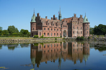 Schloss Egeskov auf Fünen in Dänemark