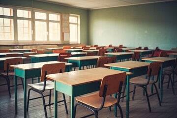 Fototapeta na wymiar Empty Classroom