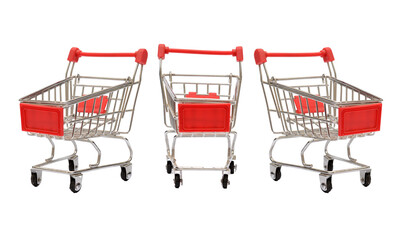 shopping cart isolated on transparent png format © stockyme