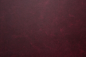 Genuine, natural, artificial red leather texture background. Luxury material for header, banner, backdrop, wallpaper, clothes, furniture and interior design. ecological friendly leatherette.