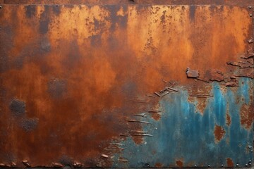 Rusted Metal Texture Background, Vintage Metal Texture Background, Old Metallic Texture, Grunge Metal Texture, AI Generative