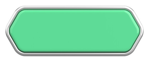 3D button. Empty button. 3D illustration.