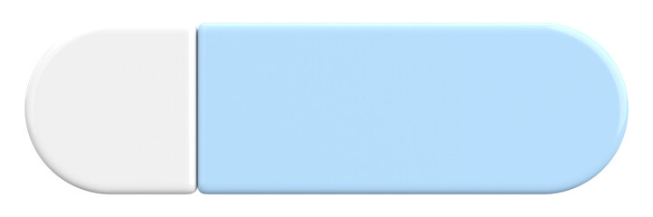 3D button. Empty button. 3D illustration.