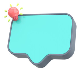 Interactive tooltip. Quick tips. 3D illustration.