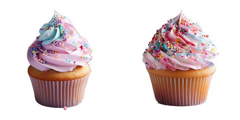 Cake made at home creamless cupcake sweet treat transparent background