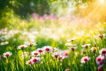 art abstract spring background or summer background with fresh 