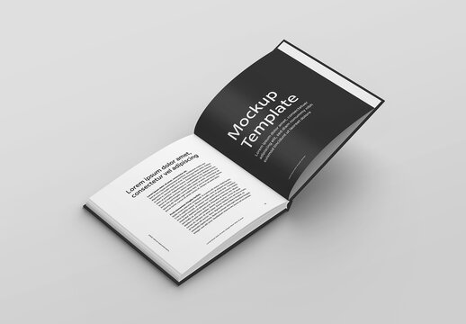 Open Square Book Mock-up