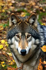 wolf photo, 8k, real, wild animal, angry, fine art