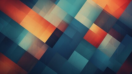 background colored geometric shapes abstraction. - obrazy, fototapety, plakaty