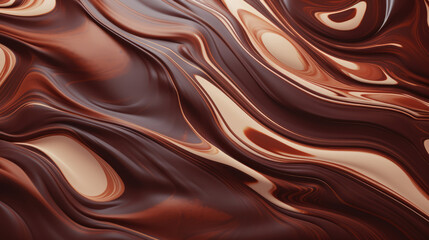 Hot chocolate texture tasty background. Delicious liquid hot cocoa lava waves