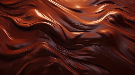 Hot chocolate texture tasty background. Delicious liquid hot cocoa lava waves.