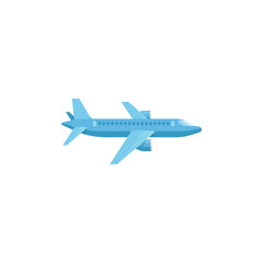 Airplane vector illustration, airplane flat icon