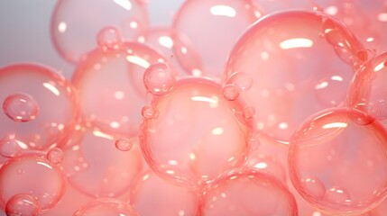 bright abstract background with bubbles.