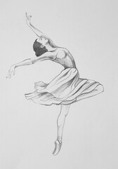 beauty of ballerina movement - 642205527