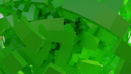 3d rendered of abstract building blocks