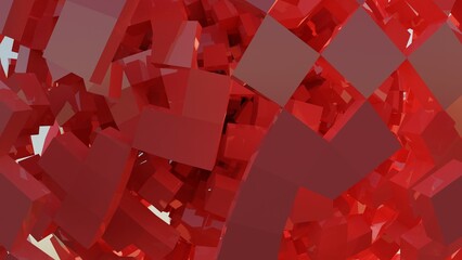 3d rendered of abstract building blocks