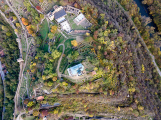 Aerial view of city of Veliko Tarnovo, Bulgaria