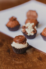 party truffles at the table