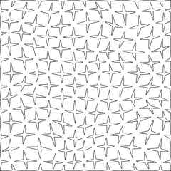 White background with black pattern. Texture with figures from lines.Line shape design.Abstract background for web page, textures, card, poster, fabric, textile. Monochrome graphic repeating design. 