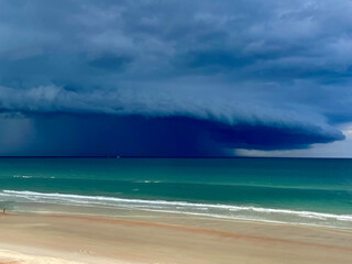 Beautiful Florida Beaches During Summer Seabreeze Strom