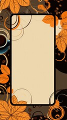 Fototapeta na wymiar stylish advertising background for a cafe - stock concepts