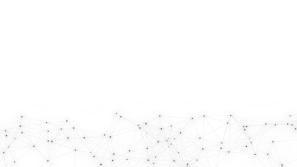 Abstract geometric white background. Plexus mesh backdrop.