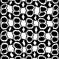 White background with black pattern.Repeat Pattern for fashion, textile design,  on wall paper, wrapping paper, fabrics and home decor. Seamless pattern in grunge style.