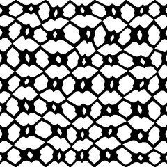 Naklejka premium White background with black pattern.Repeat Pattern for fashion, textile design, on wall paper, wrapping paper, fabrics and home decor. Seamless pattern in grunge style.