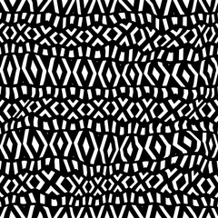 White background with black pattern.Repeat Pattern for fashion, textile design,  on wall paper, wrapping paper, fabrics and home decor. Seamless pattern in grunge style.