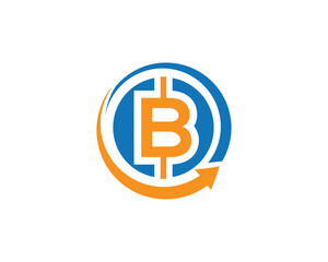 b bitcoin logo