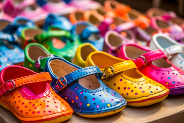 Bunte Kinderschuhe