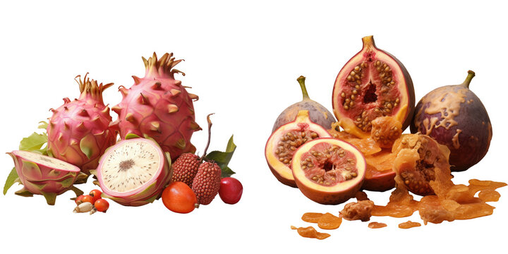 Illegitimate poon Pinari transparent background with fruit skin