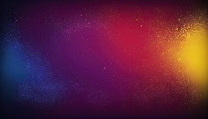 Grainy Gradient: A Fiery Blend of Purple, Red, and Yellow