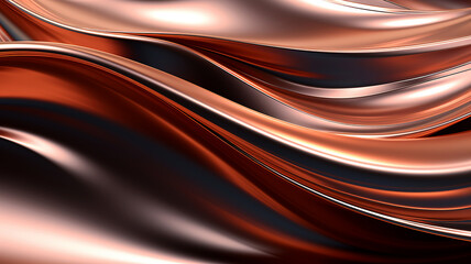 Brown background with molten metal effect. Terracotta wavy background.