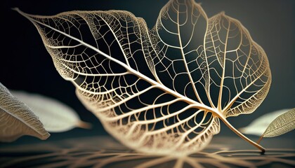 Skeletal Leaves: A Veiny Background for Naturalistic Designs
