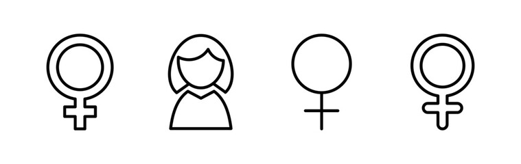Female icon vector. toilet icon. restroom sign. gender