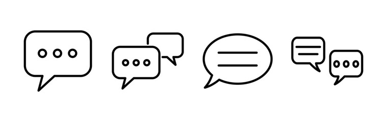 Chat icon vector. Chat Icon in trendy flat style isolated. Speech bubble symbol